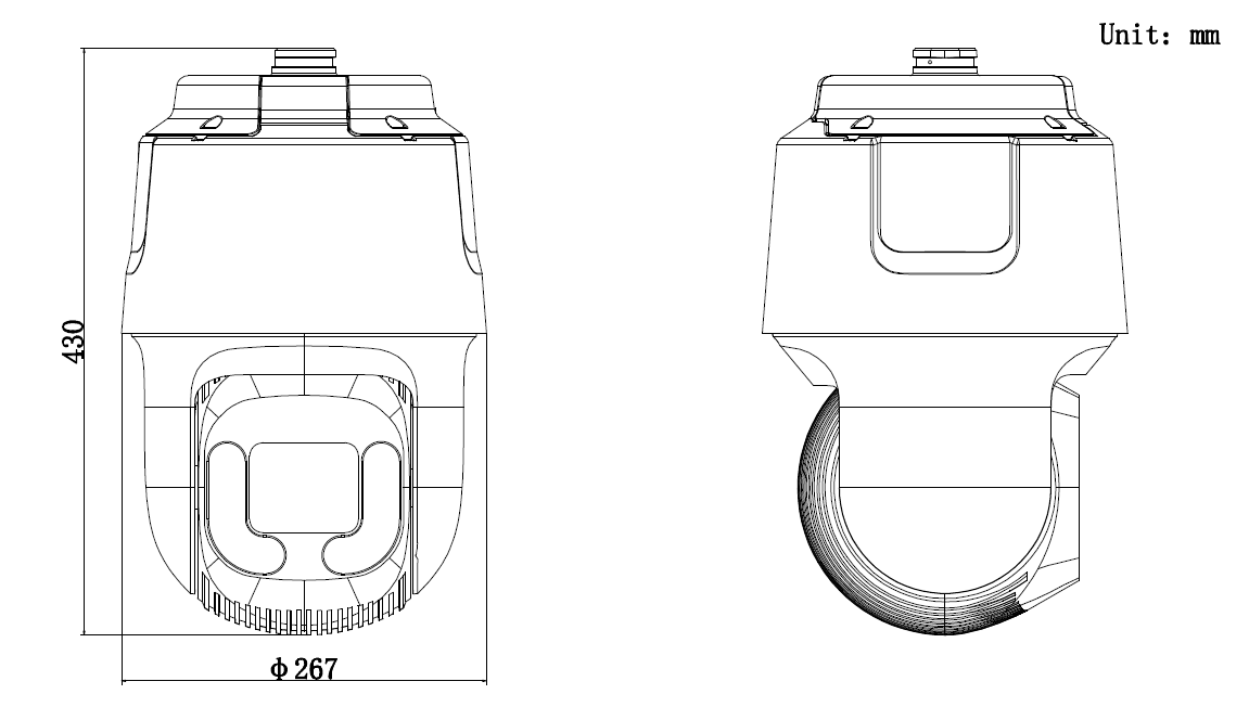 iDS-2DF8C845I5XS-AFW/SP(T5)產(chǎn)品尺寸