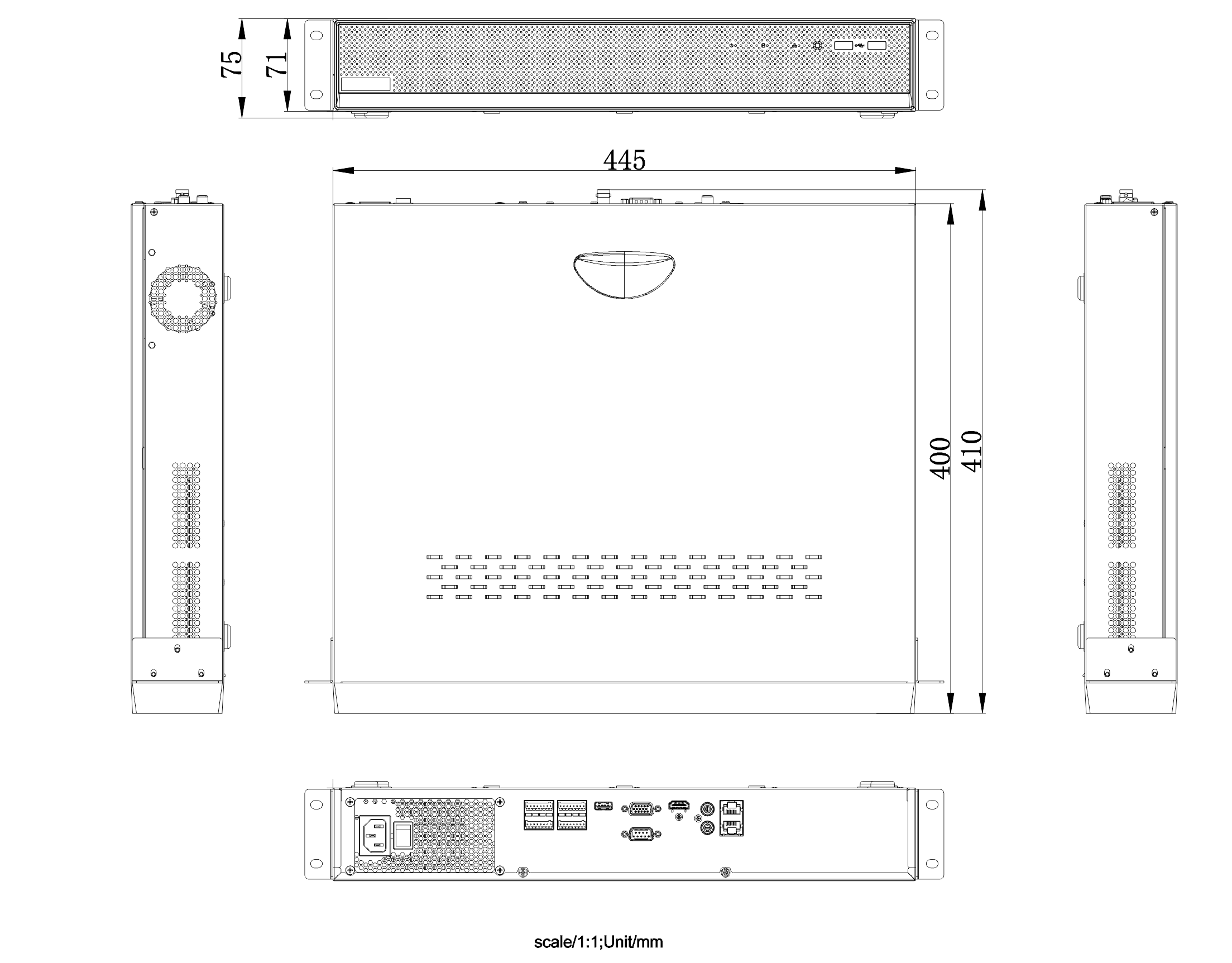 DS-8600N-E8-V3產(chǎn)品尺寸