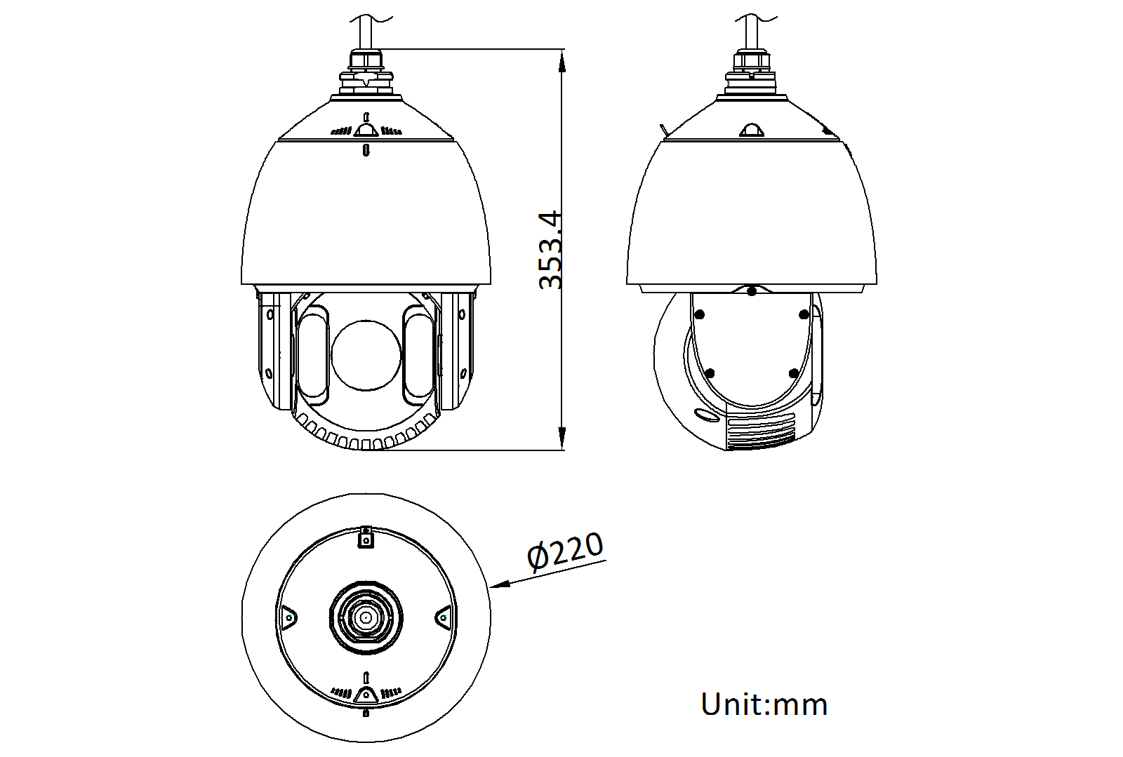 DS-2DE7423IW-AF(S6)產(chǎn)品尺寸